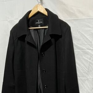 London Fog womens Pea coat short black wool blend tailored stylish warm XXL